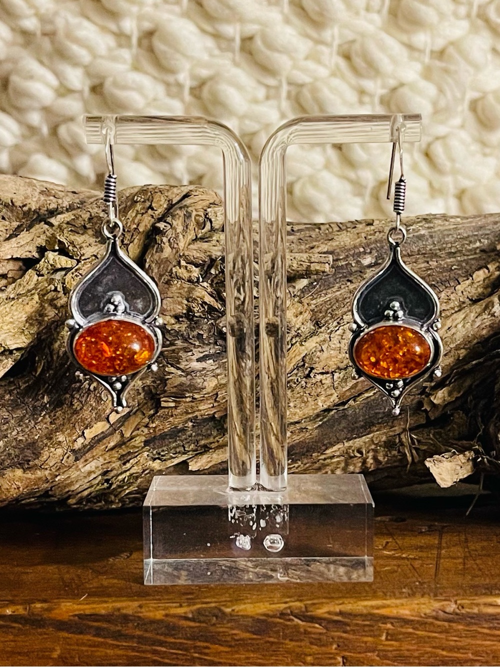 Baltic Amber 925 Sterling Silver Earrings